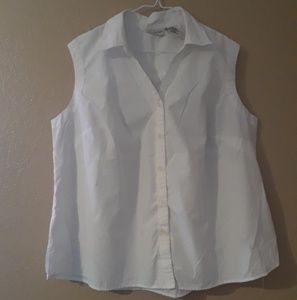 White Stag white sleeveless top 3X